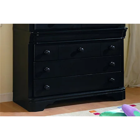 Single Dresser with 4 Drawers